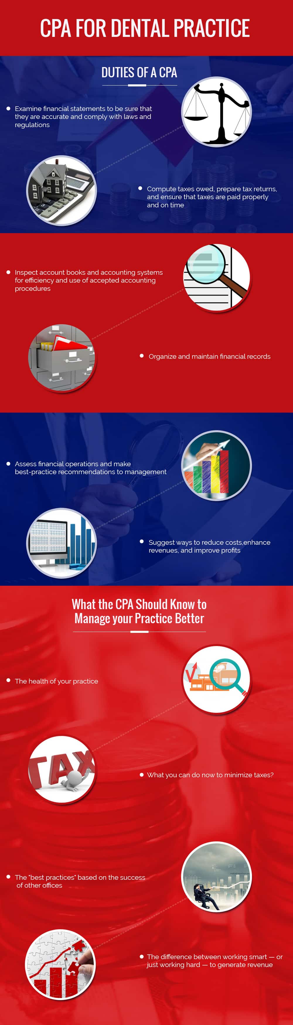 accounting and financial infographic